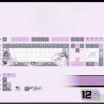 shoko-makinohara-cherry-keycapset-mechanical-keyboard-front