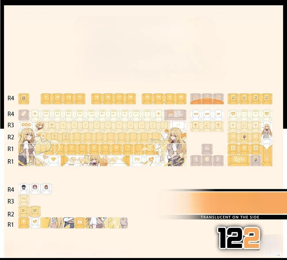 shokuhou-misaki-cherry-keycapset-mechanical-keyboard-opaque