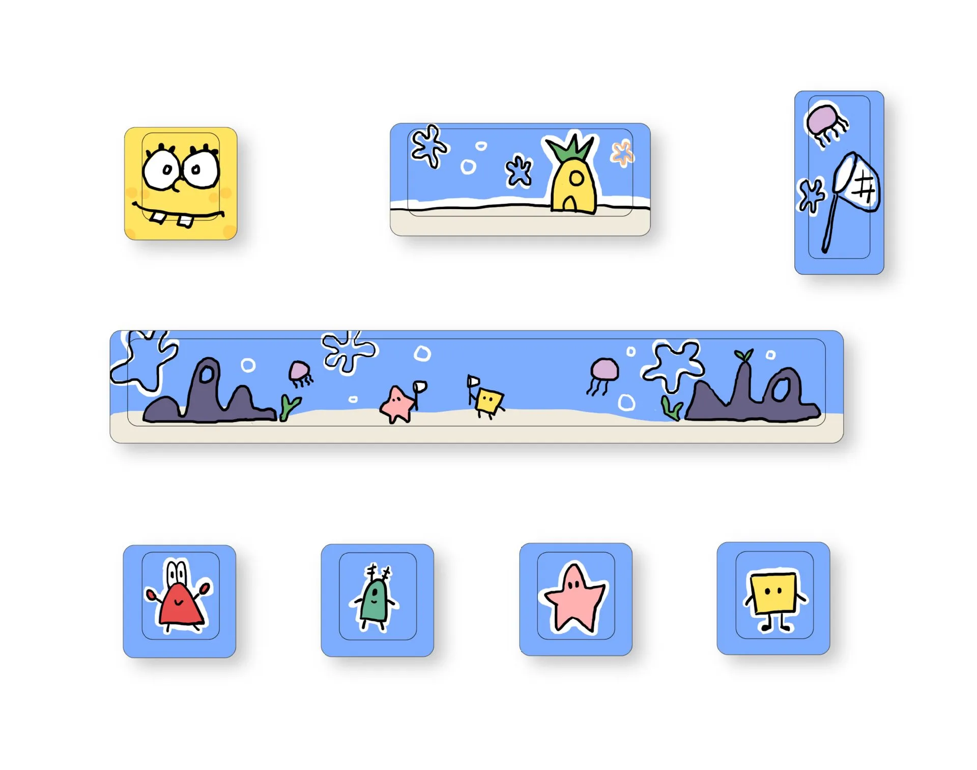 spongebob-squarepants-characters-cherry-supplement-keycapset-upfront