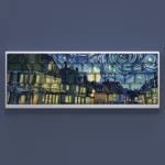 Starry Sky Keycaps Set showcasing luminous side-lit legends, revealing deep space nebulae and twinkling constellations for a cosmic, premium keyboard set.