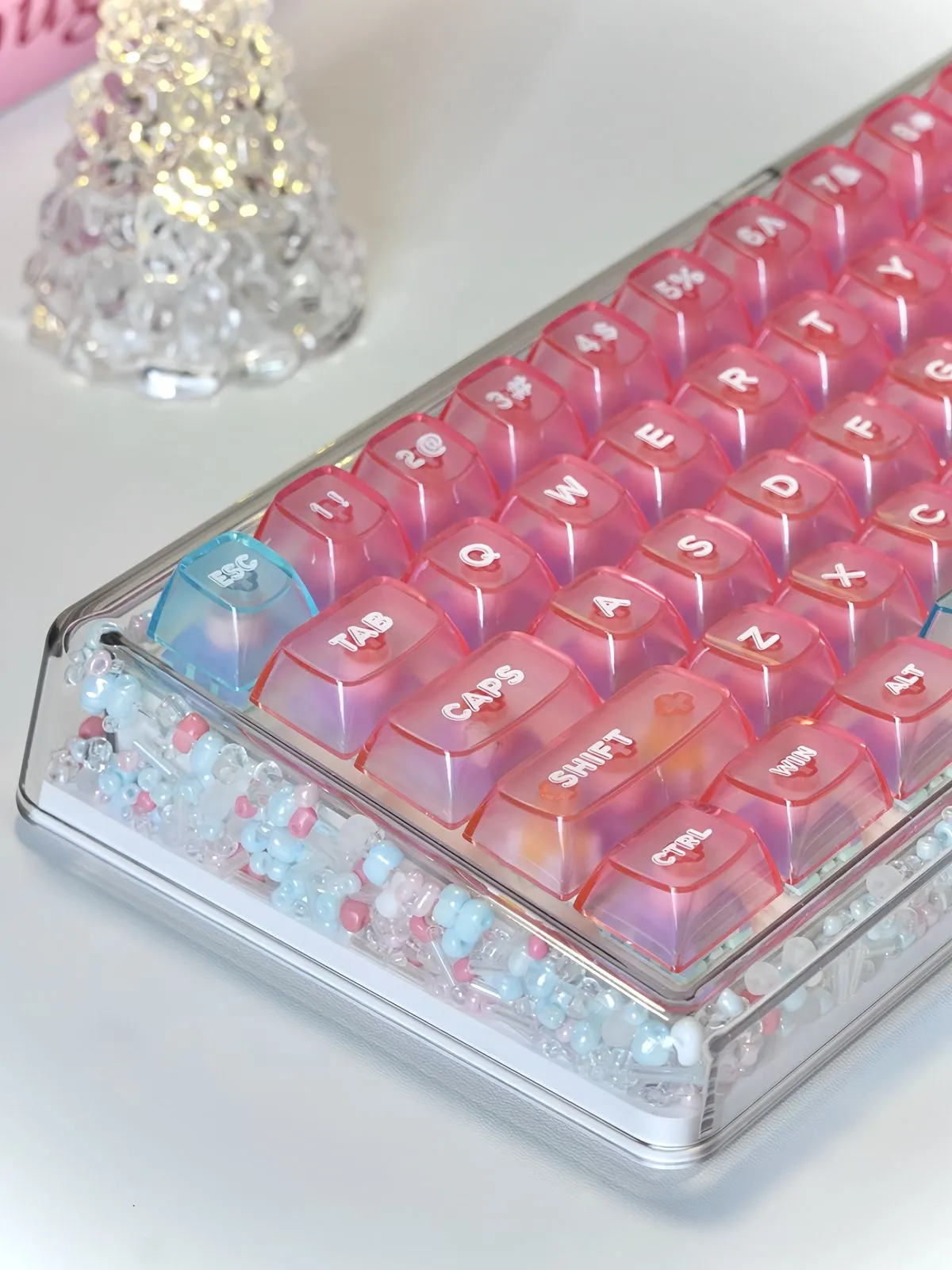 stylish-beaded-base68-trimode-mechanical-keyboard-pink