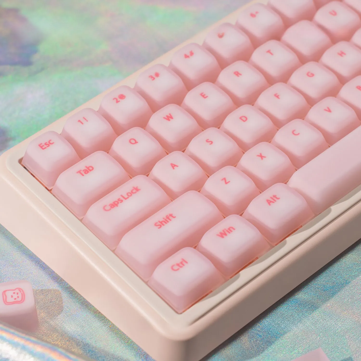 stylish-pink-cherry-keycapset-mechanical-keyboard-left2