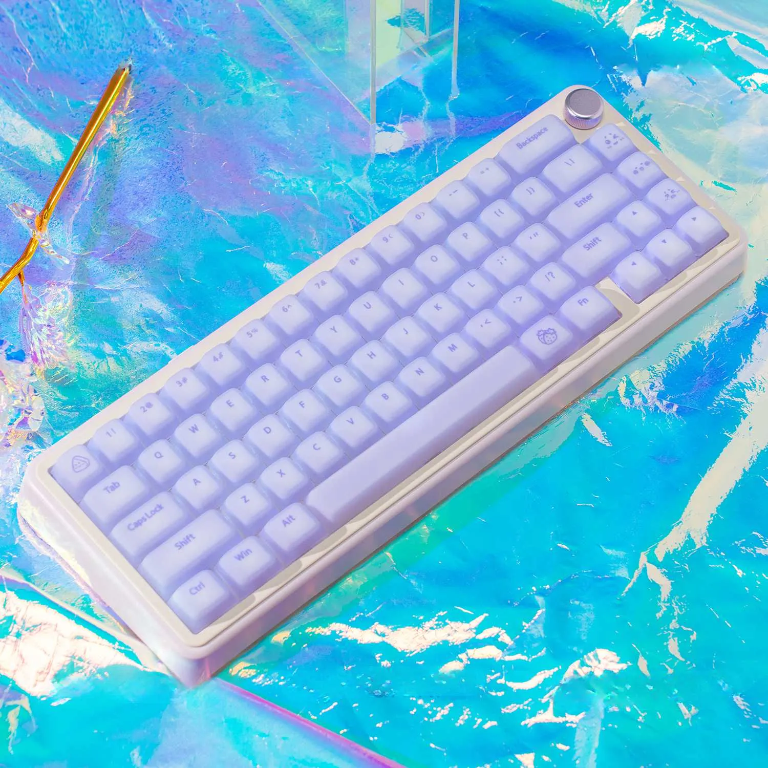 stylish-purple-cherry-keycapset-mechanical-keyboard-upfront