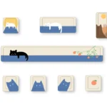 sunset-meow-cherry-supplement-keycap-set-cover