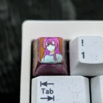 Stylish Sakura Akino Keycaps displaying an enchanting anime design. Creatives design purposely ideal for fans desktop.