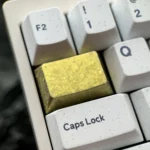 Jewel-like Ice Crystal Titanium Keycap, exquisitely crafted from premium titanium alloy, displaying its shimmering facets.