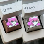 A vivid Zero Two Titanium Keycap, expertly crafted from premium titanium alloy, shines as an artisan Ctrl key, enhancing any personalized design.