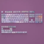 Artistic Water Lily Keycaps Set for mechanical keyboards, showcasing a serene design, subtle side-lit legends, and comfortable Cherry profile.