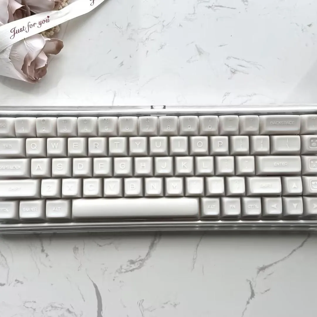 white-base68-minimal-trimode-mechanical-keyboard-upfront