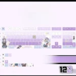 yuki-nagato-cherry-keycapset-mechanical-keyboard-front
