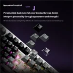 5087 V3 Magnetic Gaming Keyboard in sleek black, showcasing its advanced translucent design and ultra-responsive magnetic switches for gaming.