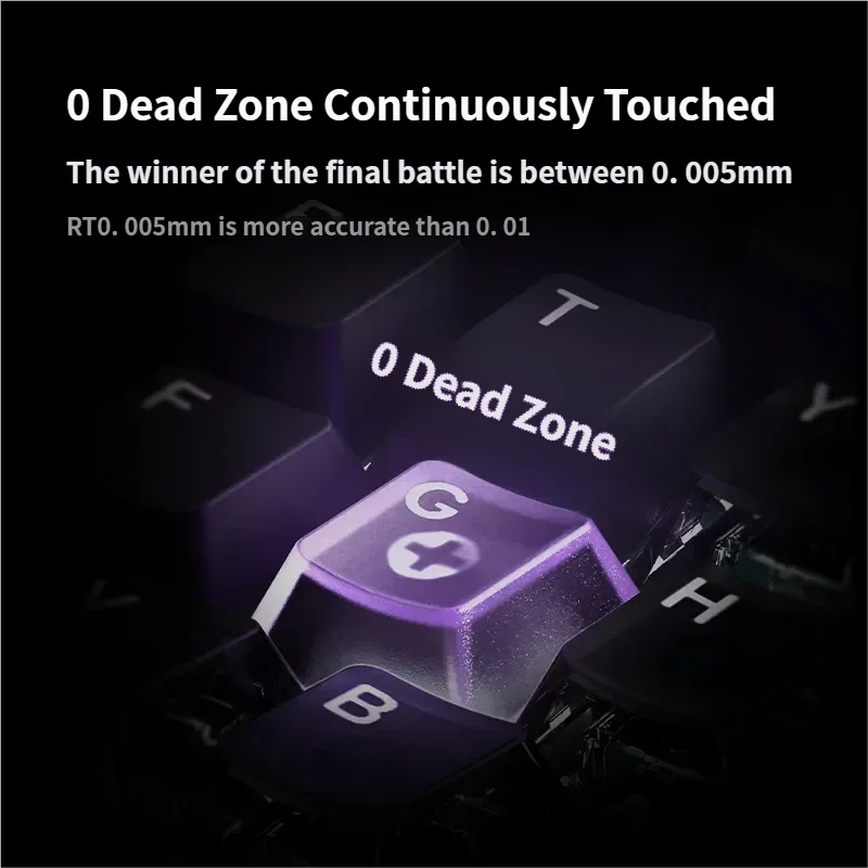 5087 V3 Magnetic Gaming Keyboard with sleek two-tone black design, translucent details, and ultra-responsive magnetic switches for precision design.