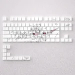 Acheron Keycap Set featuring spectral side-lit legends, evoking Honkai Characters for a unique mechanical keyboard.