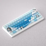 Exclusive Hina Amano Keycap Set. Vibrant Weathering With You anime art, premium craftsmanship, displayed from multiple angles.