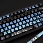 Exclusive Amon Lord of Mysteries keycap set, intricately detailed with dark fantasy steampunk elements, showcased as a premium collectible setup.