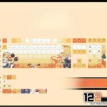 Charming Tohru Miss Kobayashis Dragon Maid anime keycaps set featuring vivid PBT backlit designs. An exclusive playful custom keyboard set.