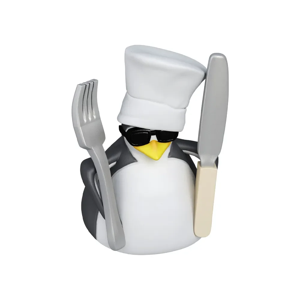 Handcrafted VulgarPenguin artisan keycap for mechanical keyboards. Gallery views highlight expressive character, vibrant colors, and detailed.