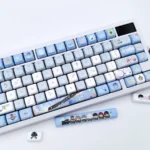 Experience the Cosmic Journey with this exclusive Astral Express artisan keycap set, featuring intricate sci-fi cosmic design details.