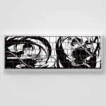 Stunning Attack on Titan Levi PBT side-engraved backlit keycap set, featuring iconic anime character design and sleek legends ready for your keyboard.