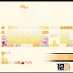 A gallery of official BanG Dream Tsurumaki Kokoro PBT keycaps set, showcasing vibrant anime character designs and durable PBT texture from various angles.