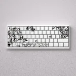 Elegant Camellya Keycap Set collection: gaming-inspired 60% 65% keycap set beautifully displayed, showcasing artistic design and premium feel.