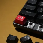 Detailed gallery views of the Playful Cat Paw Keycap, highlighting its adorable squishy pink pads and translucent base designed for vibrant mechanical keyboard.