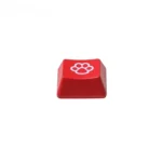 Playful cat paw keycap for mechanical keyboards, showcasing its adorable, squishy translucent pads from multiple angles, perfect for vibrant backlight design.