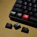 Playful Cat Paw Keycap for mechanical keyboards, showcasing its adorable, squishy translucent pads perfectly backlit.