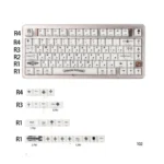 Elegant Mint Crystal Jelly Chrome Hearts Keycap Set, featuring stunning side-engraved gothic heart and cross designs with a beautiful translucent finish.