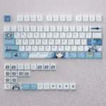 Exquisite Chtholly Keycaps PBT anime set for mechanical keyboards, featuring vibrant character art in ergonomic Cherry profile.