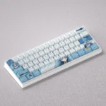 Gallery of Exclusive Chtholly Keycaps anime PBT set. Vibrant character art, Cherry profile, and durable PBT shown from different angles.