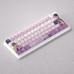 Clove Keycap Set showcasing elegant characters design from various artistic angles, highlighting Valorant gaming style.