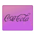 Exclusive Starry Sky Coca-Cola mouse pad featuring vibrant cosmic art and iconic branding, emphasizing its waterproof quality.