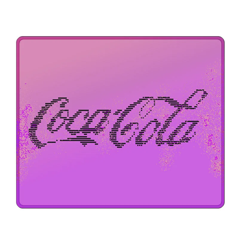 Exclusive Starry Sky Coca-Cola mouse pad featuring vibrant cosmic art and iconic branding, emphasizing its waterproof quality.