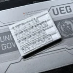 Luminous transparent Cross Sword Supplement Keycap Set, embodying edgy elegance and gothic fantasy style for mechanical keyboards.