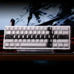 Crystal Jelly Sword Keycap Set product gallery, showcasing its unique translucent black crystal design, intricate etched sword motif, and premium design.