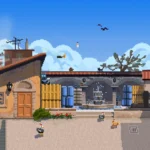 Premium CSGO Town Desk Mat, Daytime variant, 45x40cm, showcasing vibrant, detailed iconic Counter-Strike map art for an immersive gaming setup.