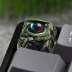 Exquisite Delta Force Artisan Keycap, handcrafted resin miniature art showcasing detailed adventurous dioramas from multiple angles.