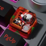 Premium Delta Force Hackclaw artisan keycap, intricately sculpted with a military-grade aesthetic, highlighting its aggressive tactical design.