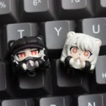 Main image of the Delta Force: Luna & Hackclaw Keycaps, a unique handcrafted resin piece with character design..