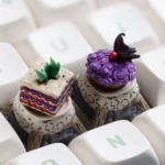Whimsical Don't Starve artisan ESC keycap, a unique handcrafted resin art piece showcasing quirky gothic survival game aesthetics.