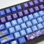 A collection of Dr. Ratio Honkai: Star Rail keycap set images showcasing their intricate details, philosophical elegance, and premium finish from various angles.