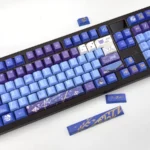 Exclusive Dr. Ratio Honkai: Star Rail keycaps set, displaying Scholar's Elegance with intricate, philosophical character-inspired details.