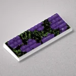 Elegant PBT floral keycaps set from various angles, highlighting the subtle design and Cherry profile for a sophisticated 60% 65% 68% keyboard aesthetic.