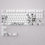 Jinhsi Keycap Set. This premium Cherry profile set features subtle, opaque keycaps in sophisticated, tranquil evening colors.