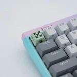 Off-White Streetwear Series Keycaps gallery showcasing its industrial streetwear aesthetic. Dynamic angles highlight the bold metallic finish and minimalist customization.