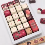 Artistic Evan Keycap Set, displaying its premium dye-sub craftsmanship and character motifs.