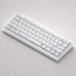 Gallery of Floral Keycap Set, showcasing elegant cultural patterns from multiple angles. Features distinctive printed PBT.