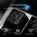 Forged carbon keycaps set showcase dynamic textures, sleek finish, stealthy side-print legends, and magnetic switch compatibility.