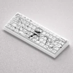 Dynamic views of the exclusive Gojo Satoru PBT mechanical keycaps set, highlighting the vibrant anime art and quality craftsmanship for dedicated used.